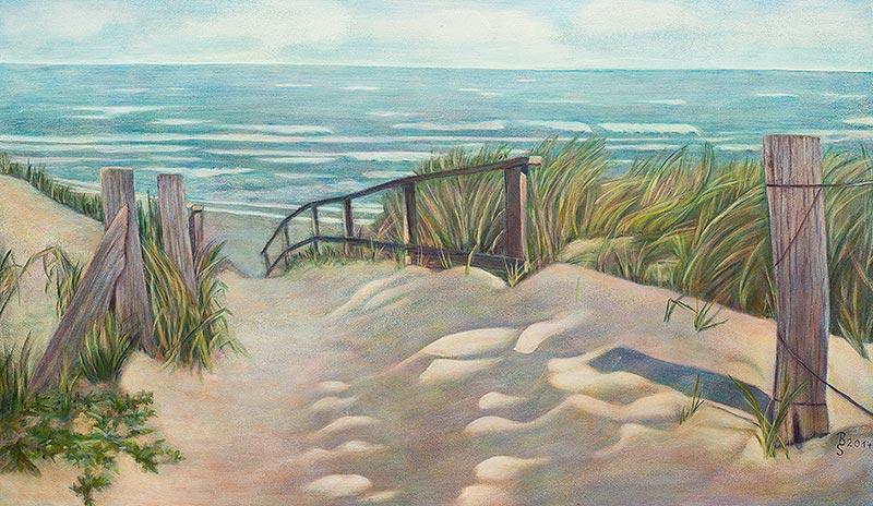 Sylt - Acryl auf Holz 83 x 50 cm